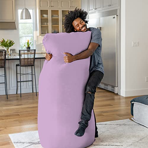 Yogibo Max 6-Foot Beanbag Chair, Bean Bag Couch With A Washable Outer Cover, Customer Favorite Cozy Sofa For Gaming, Reading, And Relaxing, Filled With Soft Micro-Beads, Lavender #TOP1