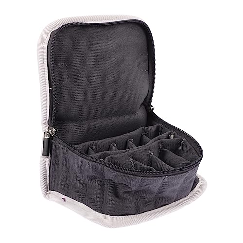 LIFKOME Essential Oil Storage Bag Essential Oils Holder Portable Travel Case Grey