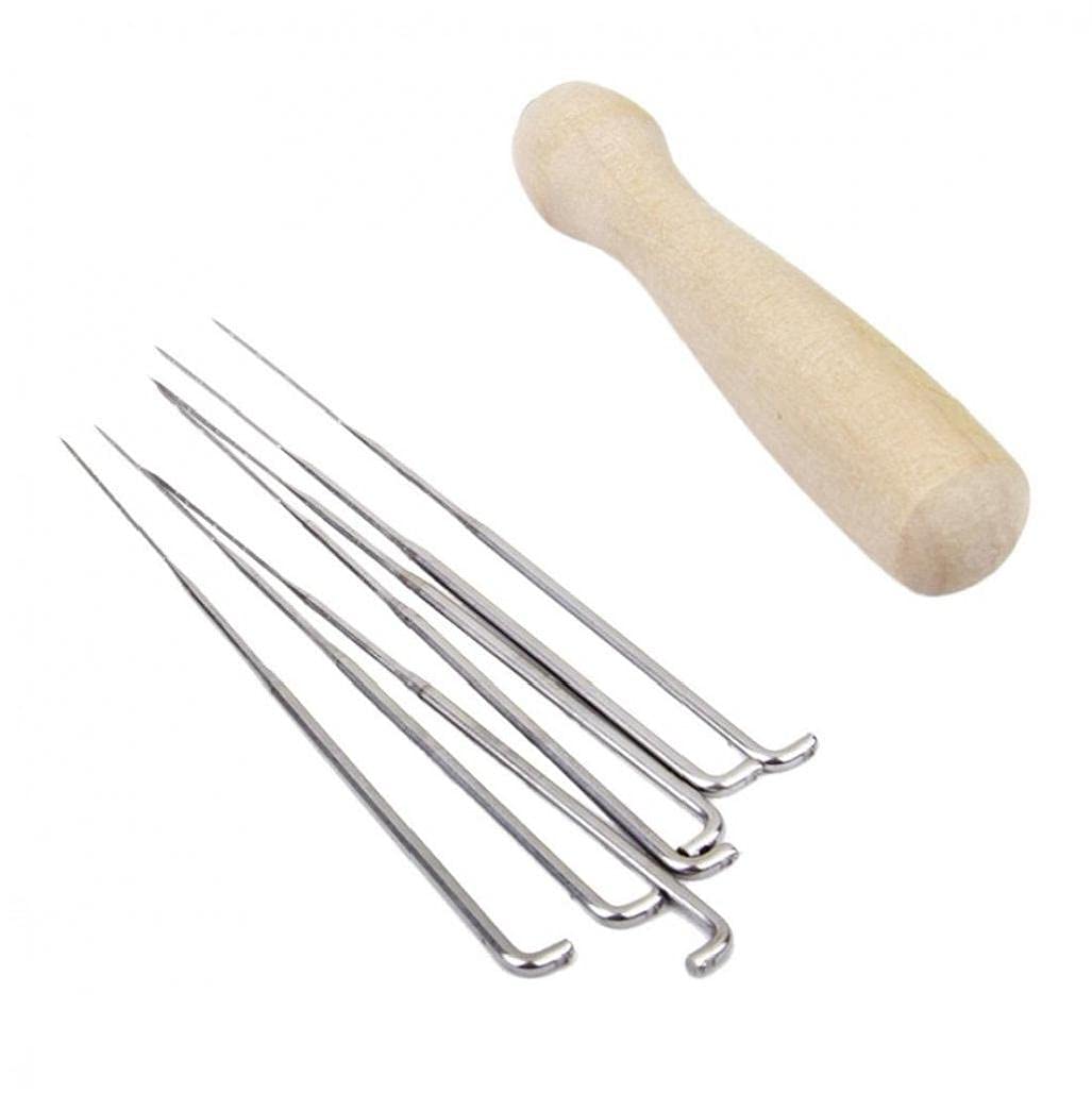 7pcs Felting Needles with Handle Wool Felting Starter Kit Wool Sewing Stitch Punch Tools for Craft DIY