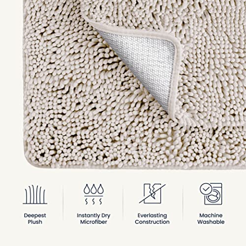 Belador BL-R Bathroom Rugs Sets 2 Piece- Plush Bath Mat Set Quick-Dry Soft Chenille Bathroom Mat thumb #6