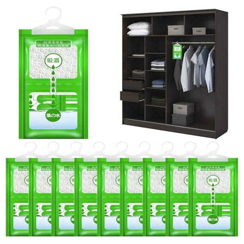 wqibq Absorbe la humedad, paquete de desecante de humedad para armario, bolsa deshumidificadora efectiva, paquete compacto antihumedad para dormitorio,