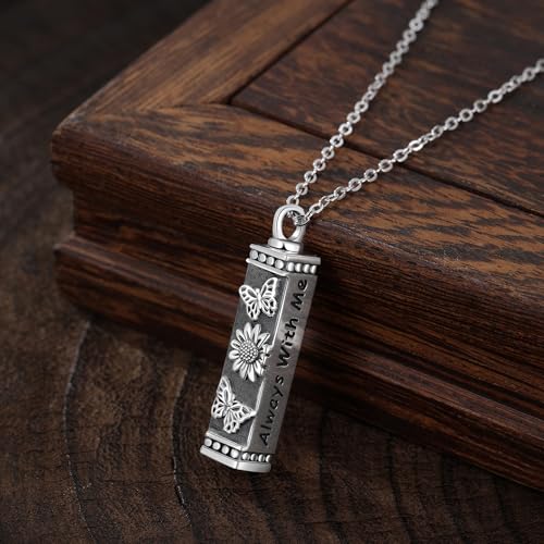 Sterling Silver Ashes Cremation Pendant Necklace Urn for Ashes Sterling Silver Jewelry for Women2