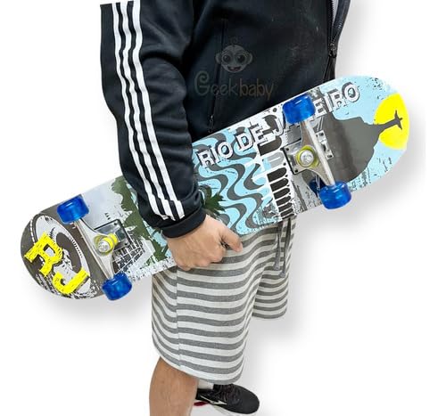 Skate Skateboard Esqueite 70kg Completo Shape 7.0 Montado