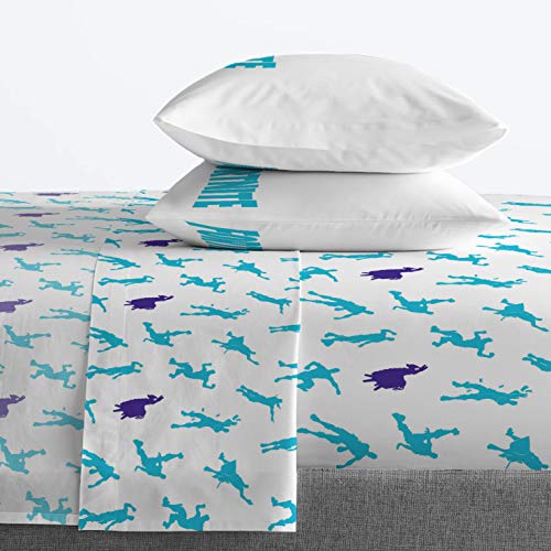 Image of Jay Franco Fortnite Boogie Bomb 7 Piece Full Bed Set - Includes Reversible Comforter & Sheet Set - Super Soft Fade Resistant Microfiber Bedding (Official Fortnite Product)