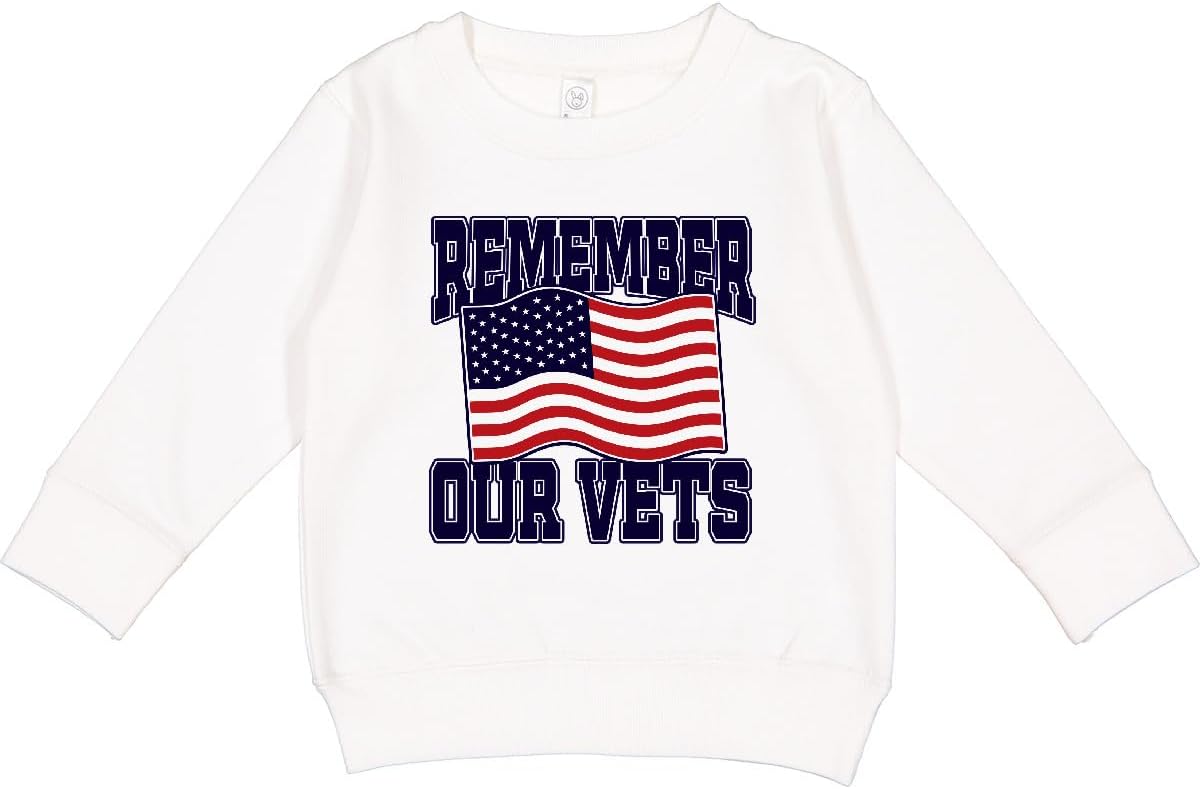 inktastic Veteran Remember Our Vets Toddler Sweatshirt