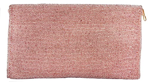 Image of DUCHESS Women's Hand Embroidered Envelope Clutch -Bridal Ethnic Traditional Casual Purse /Clutch /Handbag (23 L x 2.5 W x 13H cm)