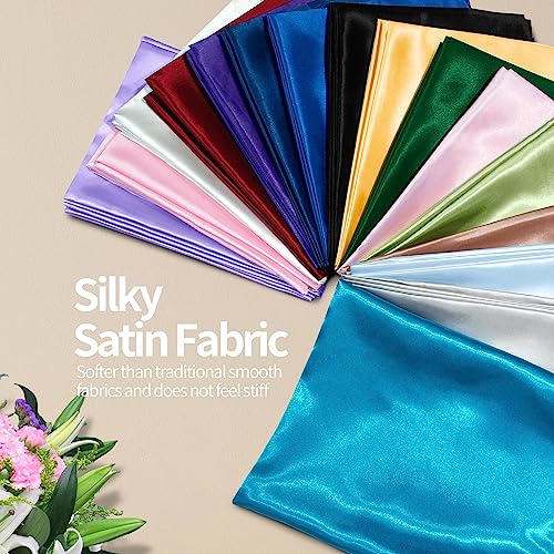 Premium Charmeuse White Satin Fabric by the Yard - Luxurious Silky and Shiny Material for Bridal Dresses, DIY Crafts, Clothing, and More 3 Premium Charmeuse White Satin Fabric by the Yard - Luxurious Silky and Shiny Material for Bridal Dresses, DIY Crafts, Clothing, and More - Image 2