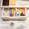 Organizer Per Cassetti 50 Pezzi - Divisori Plastici Trasparenti, 4 Misure Per Cucina, Bagno, Scrivania - Foto 8