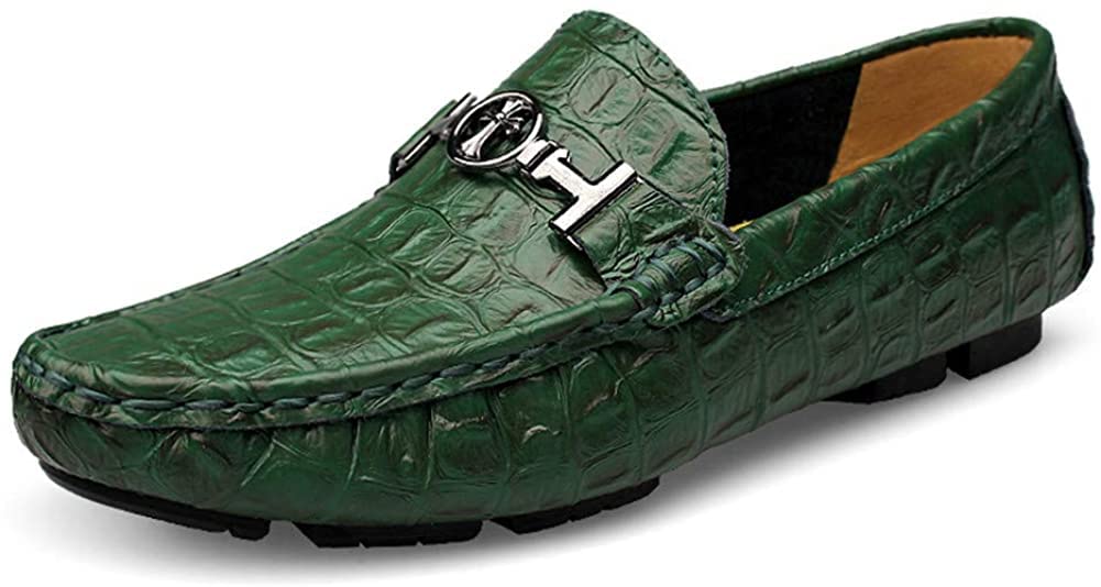 Mocassini Casual Invernali Piatti Incrociati da Uomo Scarpe Barca Classiche in Pelle Guida Passeggio