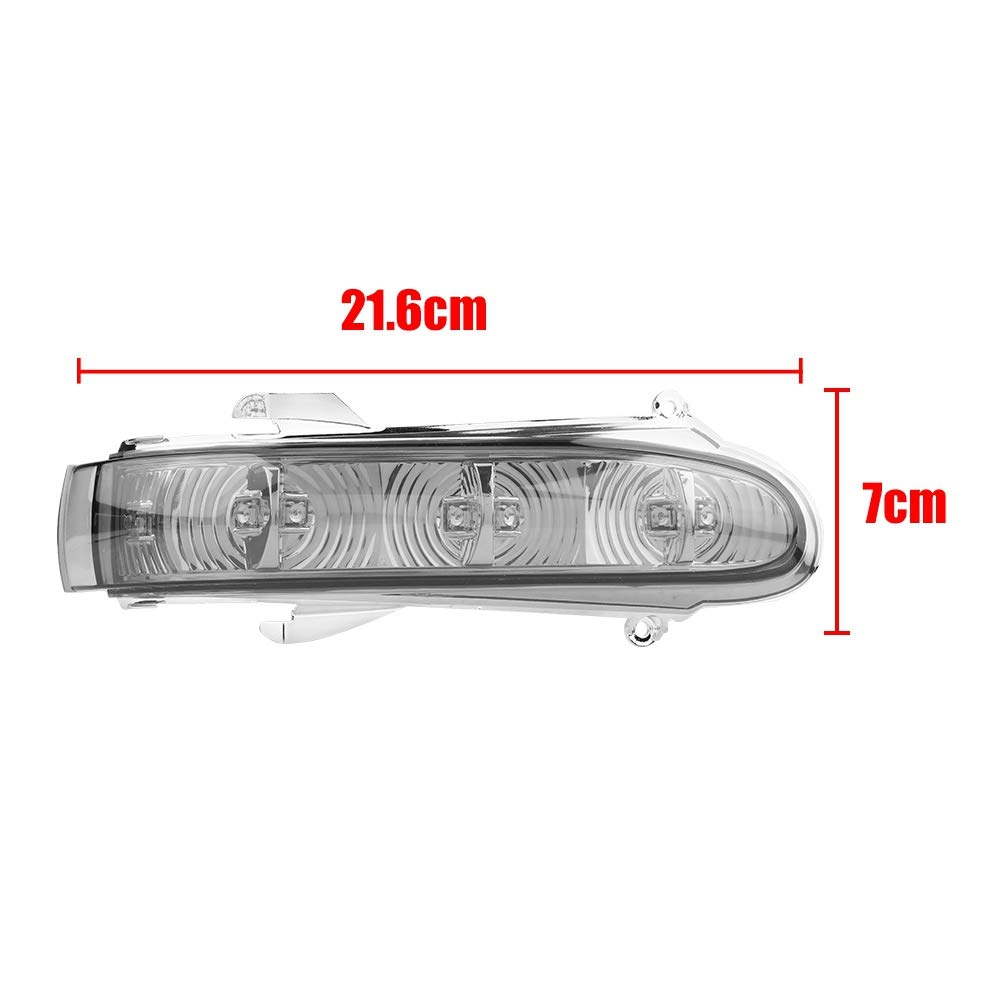 Akozon Espejo retrovisor 1 par de luces intermitentes para W220 Clase S W215 Clase CL