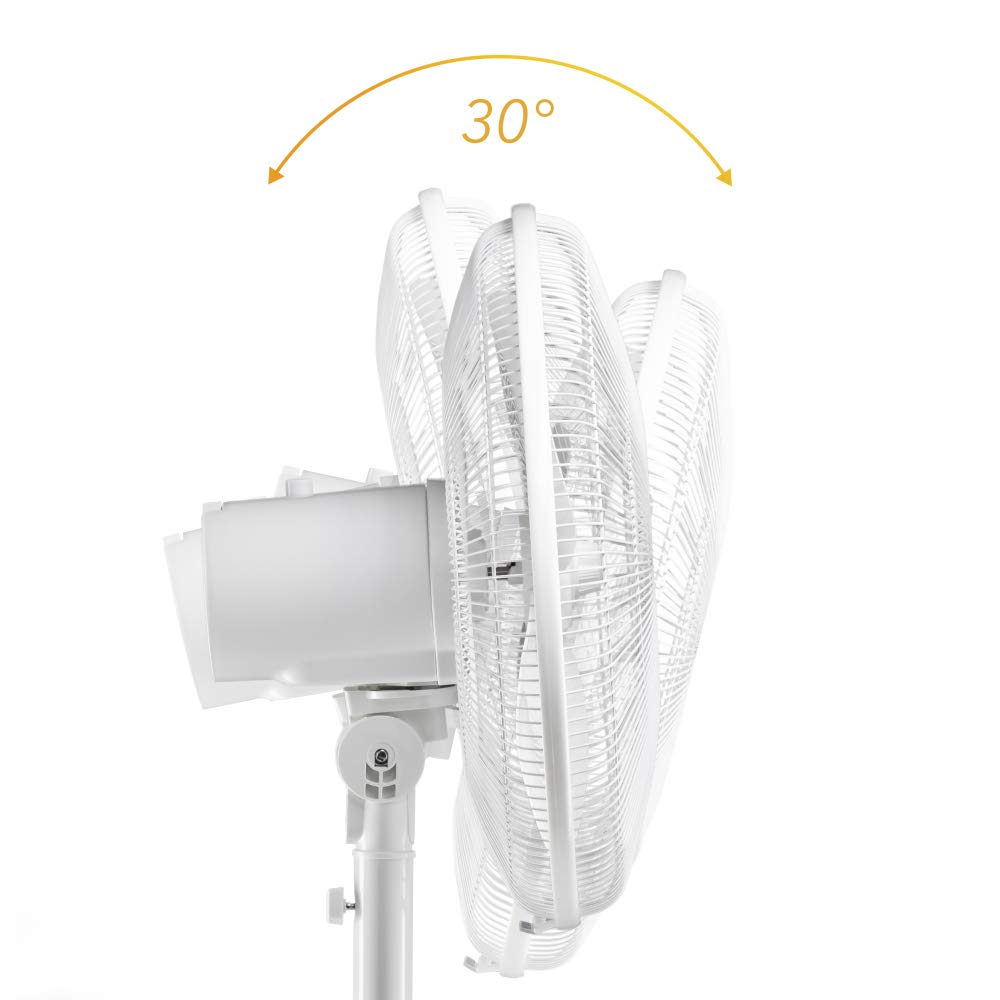 TROTEC Ventilateur sur Pied Design TVE 24 S 48 Watts de Puissance Fonction d'oscillation à 80