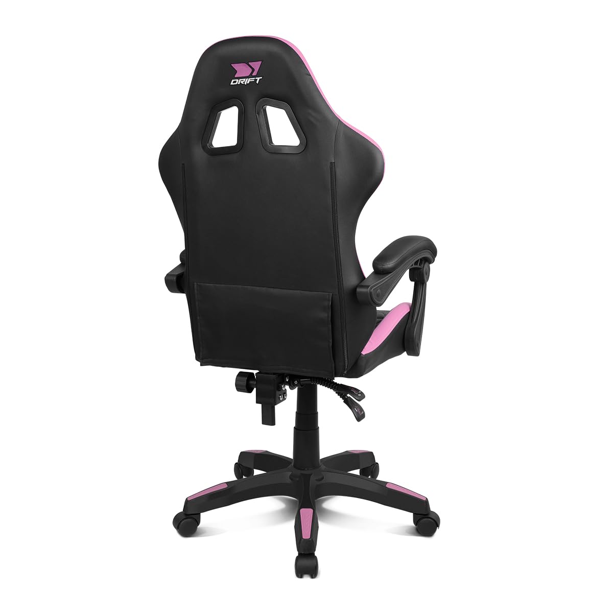 DRIFT GAMING DR35 – Sedia Gaming Ergonomica Professionale con Braccioli 2D Regolabili, Supporto Lombare e Cervicale, Reclinabile a 135°, Rivestimento in Pelle Sintetica, Ruote Silenziose, Nero-Rosa