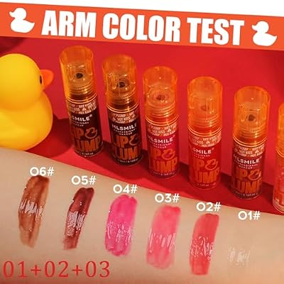 3PCS Duck Plumping Lip Gloss,Plump Lip Gloss,High Pigmentation Shine Finish,Duck Plumping, Non-Sticky Matte FInish,Infused with Spicy Ginger,Clearly Spicy