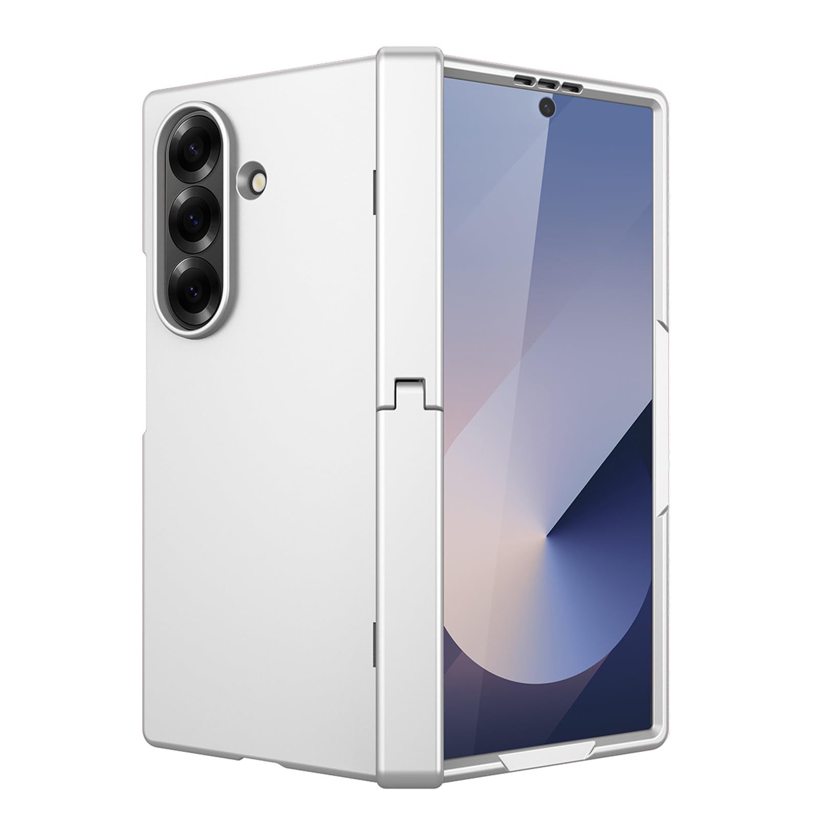 Coque rigide Samsung Z Fold 7 argent protection intégrale haut de gamme - 8