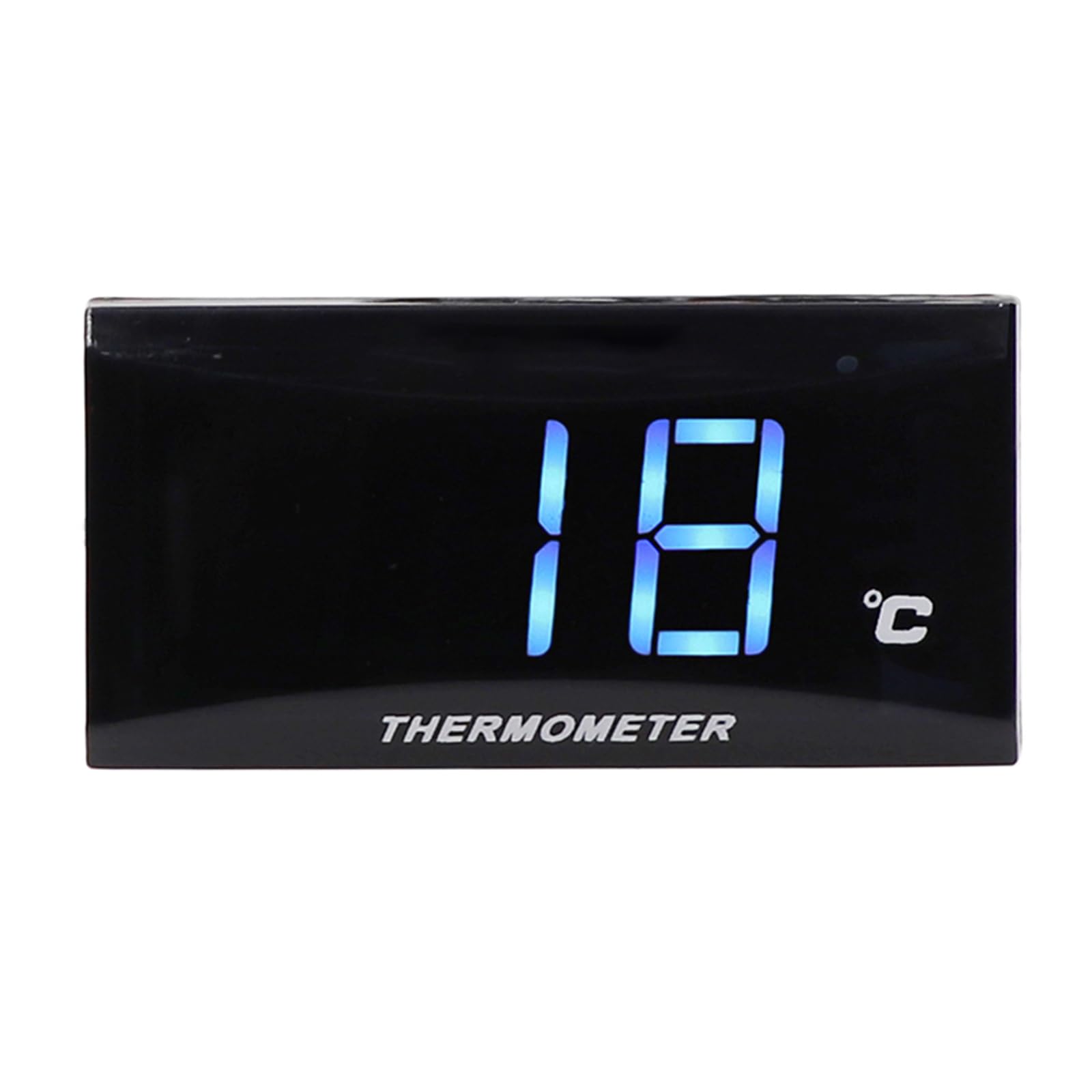 Motorrad Thermometer Instrumente, Universell Digital Motorrads Wassertemperaturzähler, Metallfühler Temperatursensor für Motorrad, mit Wassertemperaturanzeige (22MM Adapter)