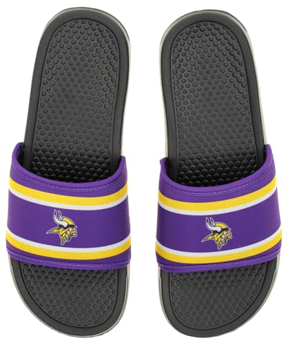 Image of FOCO NFL Team Printed Slide Sandals - Officially Licensed Football Fan Footwear for Comfort & Style