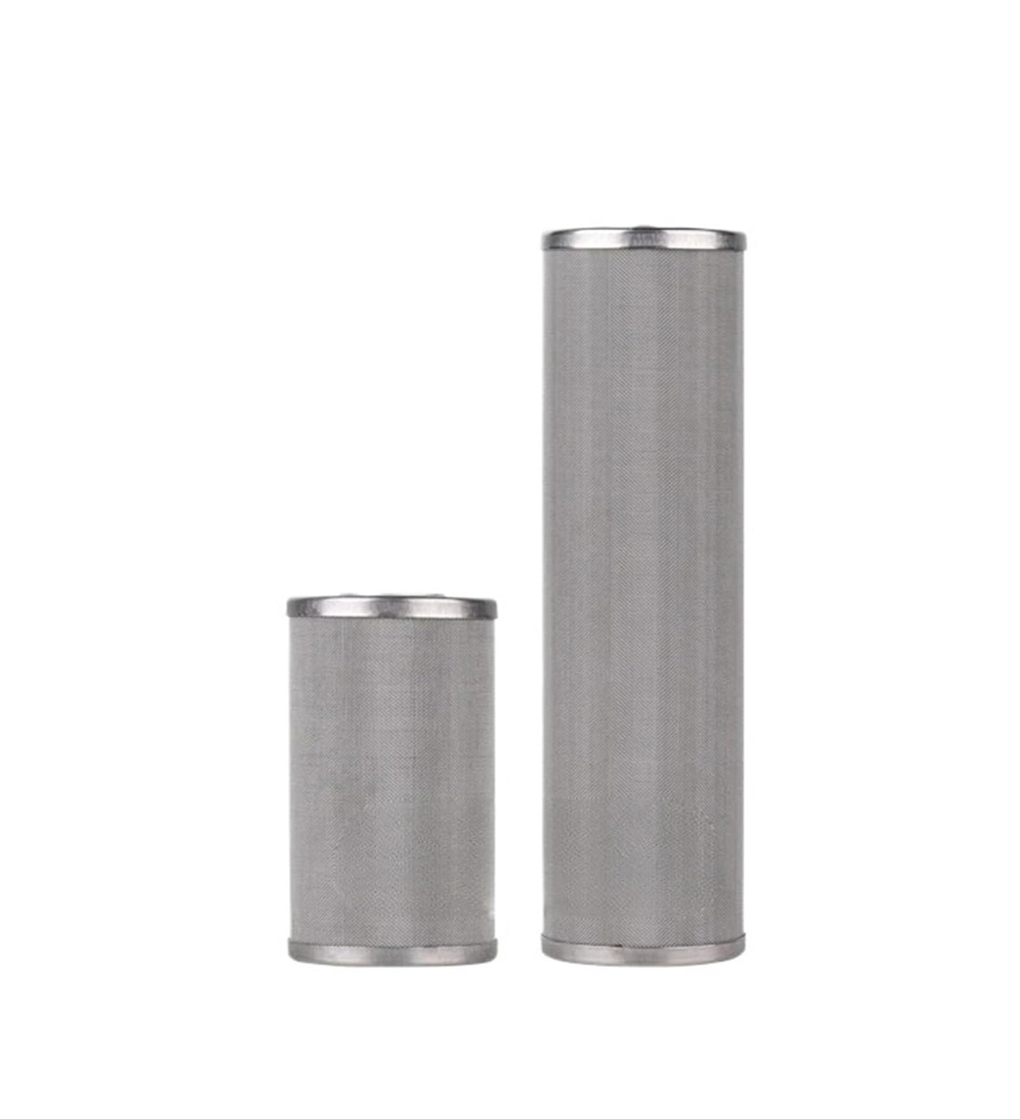 Cartucho De Filtro De Acero Inoxidable, 10 Pulgadas, 50/75/270/400 Micrones | Núcleo de prefiltro doméstico, for sistemas de purificación de agua, repuestos(10um)