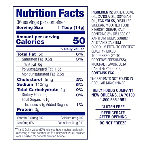 Image of Blue Plate Light Mayonnaise, 18 Fl Oz Squeeze Bottle (Pack of 12)