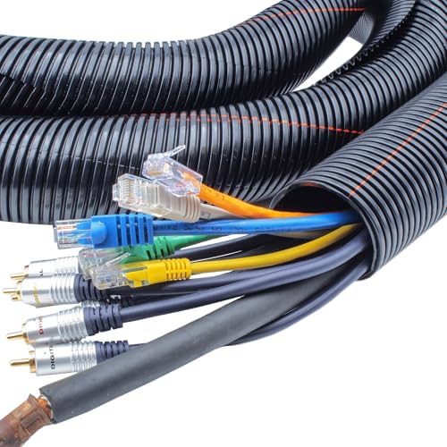Electriduct 3/8" UV Rated Flame Retardant Wire Loom Split Tubing - 25 Feet image 5