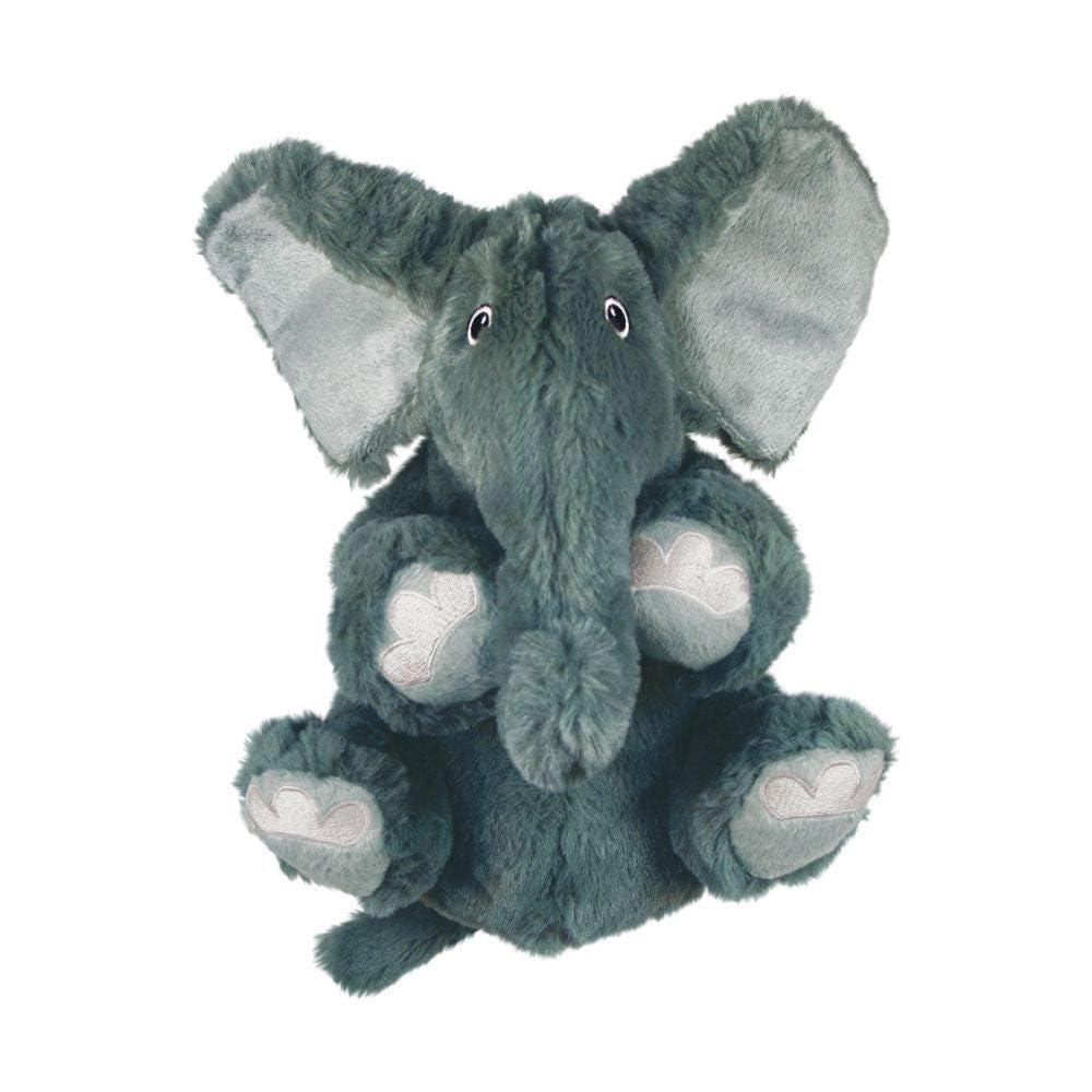 Kong - Comfort Kiddos Elephant Jouet en Peluche avec couineur Amovible pour Petits Chiens