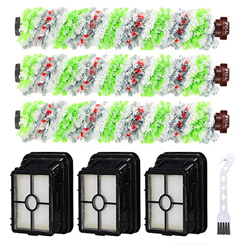 SaferCCTV Ersatzteile, Bürstenrolle und Staubsaugerfilter, kompatibel mit Bissell CrossWave Staubsauger (3er-Pack Haustierbürstenrolle + 3 Filter), 7er-Pack Cover