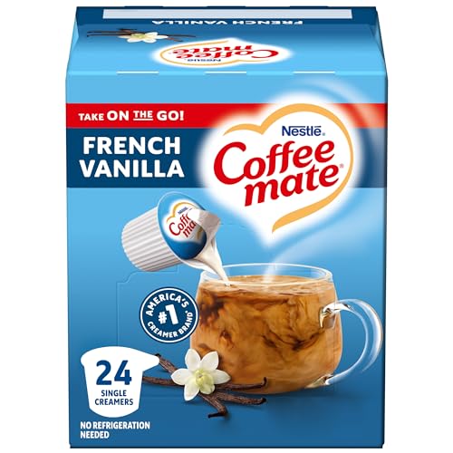 Nestle Coffee mate French Vanilla Liquid Coffee Creamer Singles, 24 Count