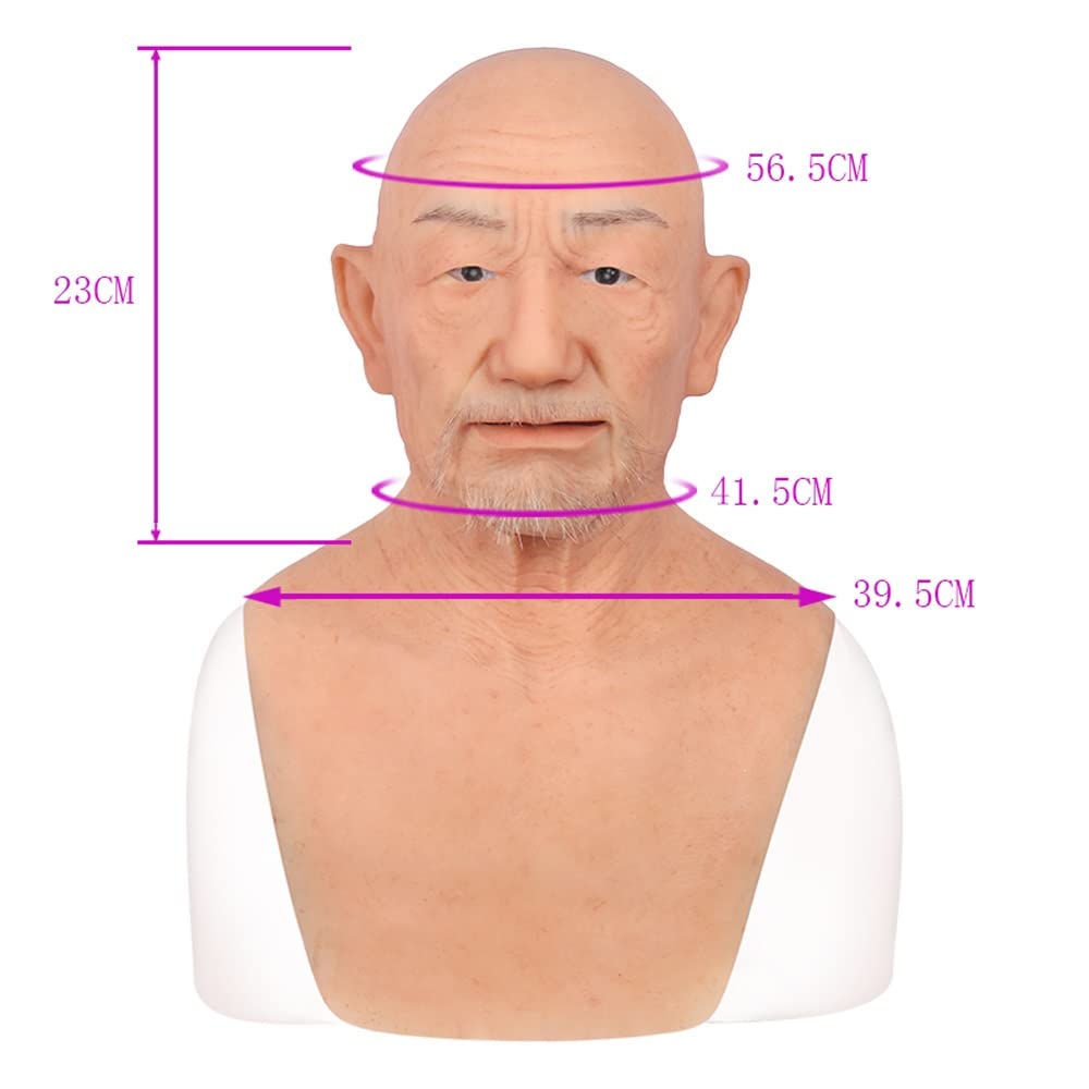 シリコン　変装マスク Amazon.co.jp: リアルマスク シリコン 口が動く 老人 オールド
