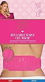 Paris Hilton - Waist Gel Bead Wrap, Hot & Cold Therapy Compress for Muscle Pain, Cramps, and Lower Back Relief (Pink)