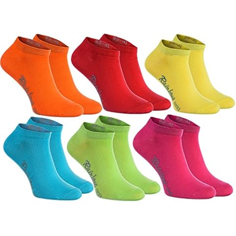 Calcetines cortos Rainbow Socks de algodón - 6 pares Cover