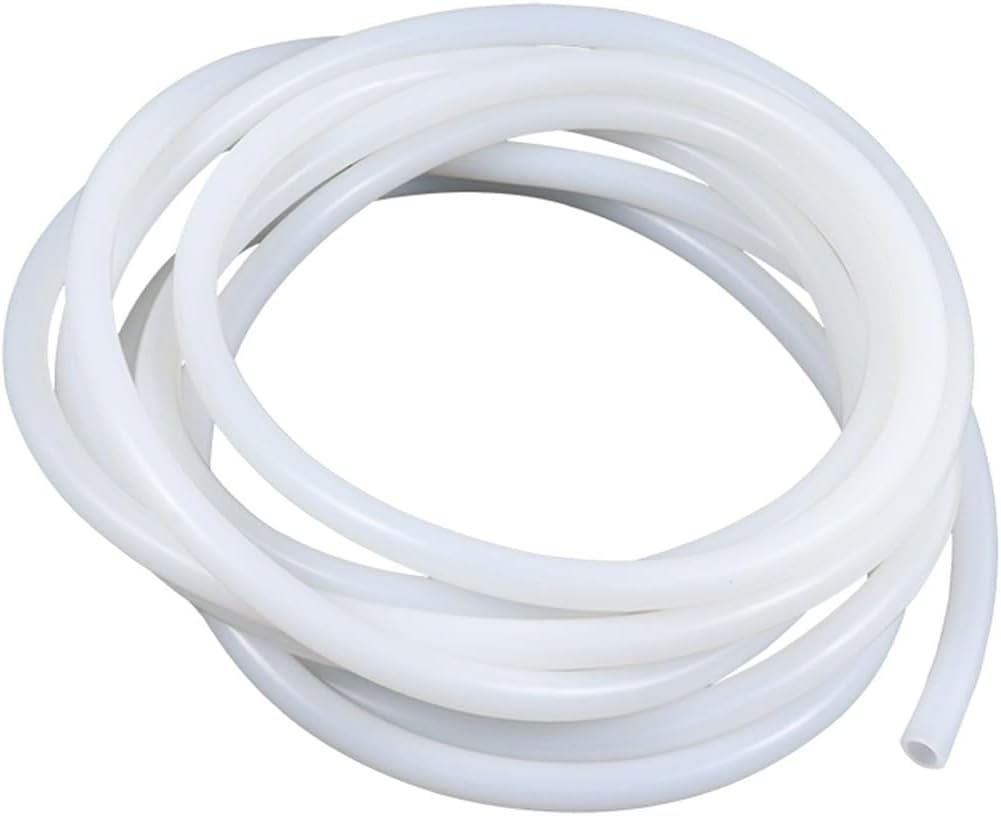 Silicone hose, industrial grade, white silicone water hose, high temperature resistant, outer diameter 12mm, outer diameter 7mm, wall thickness 2.5mm,