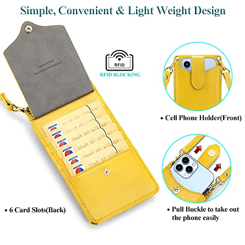 Image of Peacocktion Small Crossbody Cell Phone Purse for Women, Lightweight Mini Small Crossbody Bags for Women with Card Slots