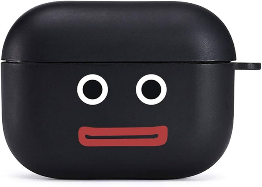 AirPods Pro 用ケース 耐衝撃保護カバー ブラック AirPods Pro シリコンケース 第1世代 第2世代 黒 カラビナ付き