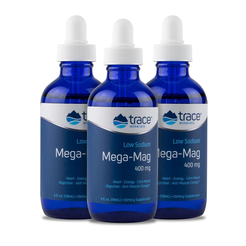 Buy Trace Minerals Research MegaMag Liquid Magnesium Drops, 4 ounce, 3 PACK Online at