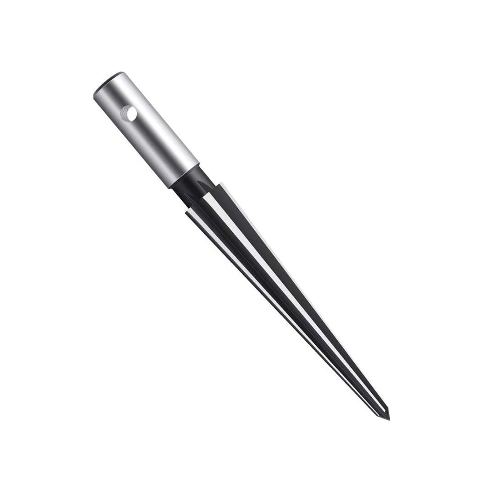 Purplelily Round Handle 1812 Professional Tapered Reamer With Round/Hexagonal Shank T-Handle Smooth Cutting Drilling Tool For Machinists Woodworking Tapered Hole Enlarger