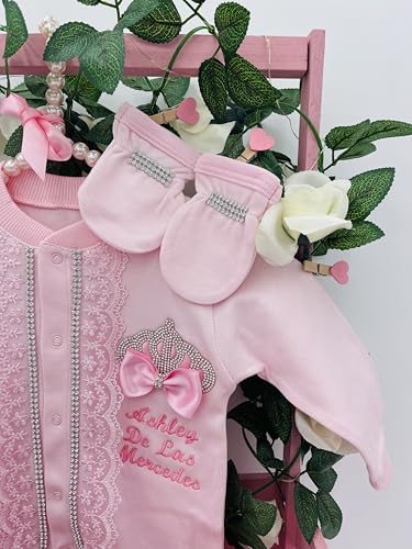 image for Generic Custom Newborn Baby Clothes Set for Girls – 3 PCS Personaliz