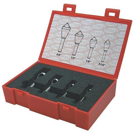 Countersink Sets, 100 deg., 4 pcs., Cobalt