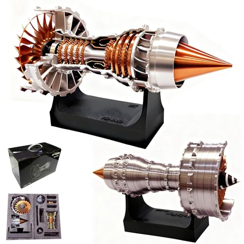 Turbofan Engine Model,Jet Engine Model,3D Printed Mechanical Science Aeroplane Engine Building Kit for Adults & Teen 14+,Educational Science Stem Gift for Collection Art Hobbyists(23cm-9.3 Inch)