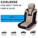 COOLBEBE Leopard Car Seat Covers, Cheetah Pattern Integrated Auto Seat Cover Car Protector Interior Accessories, Airbag Compatible, Universal Fits for Cars, SUV, Truck