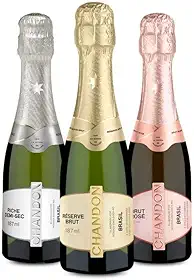 Kit Degustação Baby Chandon 187ml - 3 Mini Garrafas