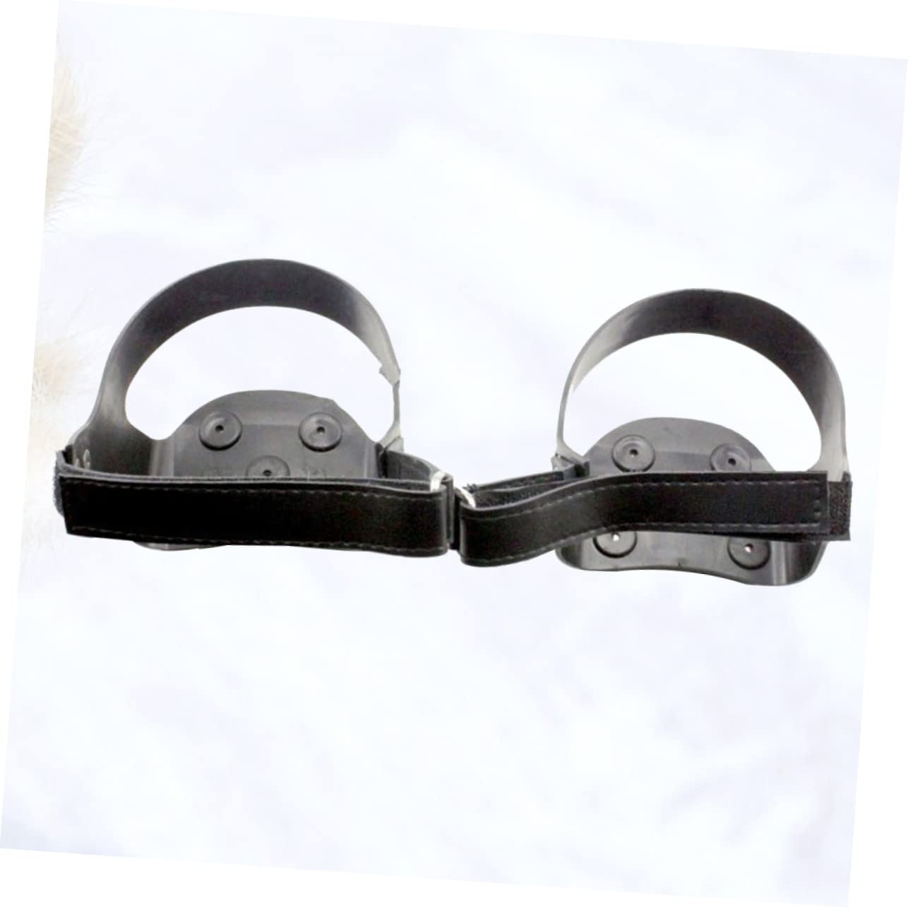 Holibanna Ramponi da Neve in Silicone 5 Denti Antiscivolo Striscia Riflettente per Scarpe da Escursionismo e Stivaletti Invernali, Protezione Sicura per Camminate su Ghiaccio