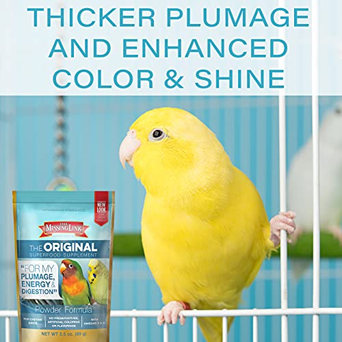 The Missing Link Avian Color & Shine Superfood Supplement Powder for Captive Birds - Flaxseed, Yucca, Kelp… - Image 4