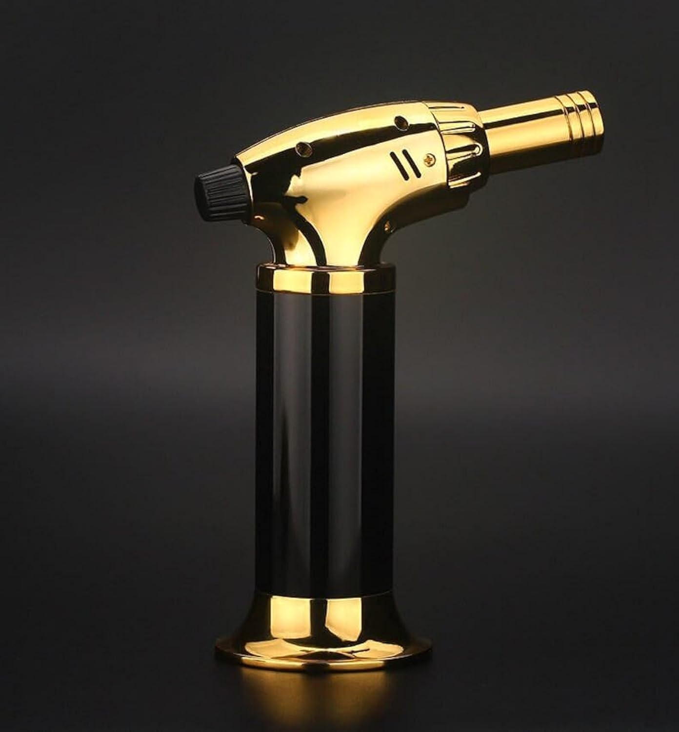 Windproof Gas Lighter - Incense, Cigar, Bakhoor & Jet Lighter for BBQ - Butane Torch, Cooking Torch - Refillable (Butane Not Included)