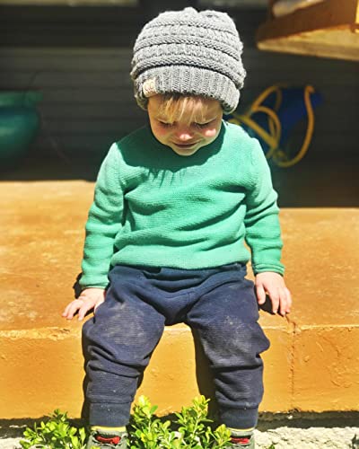 Image of Funky Junque Kids Baby Toddler Ribbed Knit Children's Winter Hat Beanie Cap