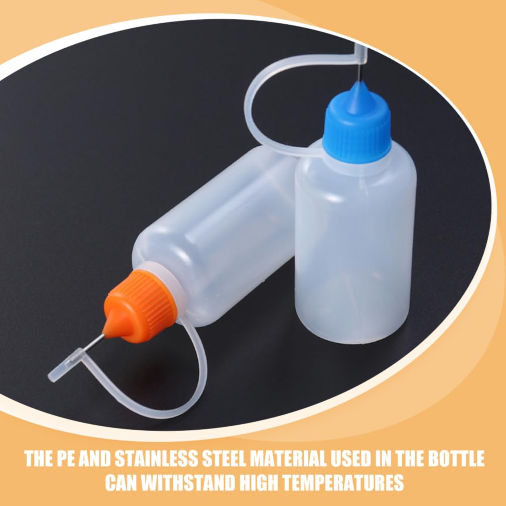 SOLUSTRE 25pcs 1 Ounce Applicator Bottles Glue Bottles for DIY Paper Quilling Craft Applicator Bottle Glue Bottles with Fine Tip