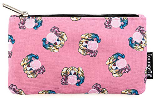 Harley Quinn Bubble Gum Loungefly sac à cosmétiques et monnaie DC Comics pop et rétro