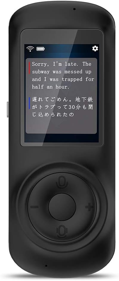 Birgus Voice Translator Device Smart Language Interpreters Device with 2.4inch Capacitive Touch Screen Support Multi- Languages Freely Translation Machine Business Shopping Interpreter