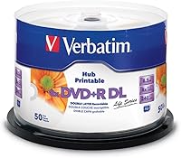 Vista 7 de Verbatim DVD+R DL de doble capa de 8,5 GB 8X LifeSeries - Paquete de 25