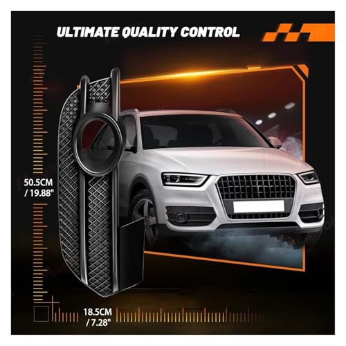 Parrillas listón doble para Audi Q3 2012-2015 y marco de rejilla luz antiniebla delantera 8U0807681A 3