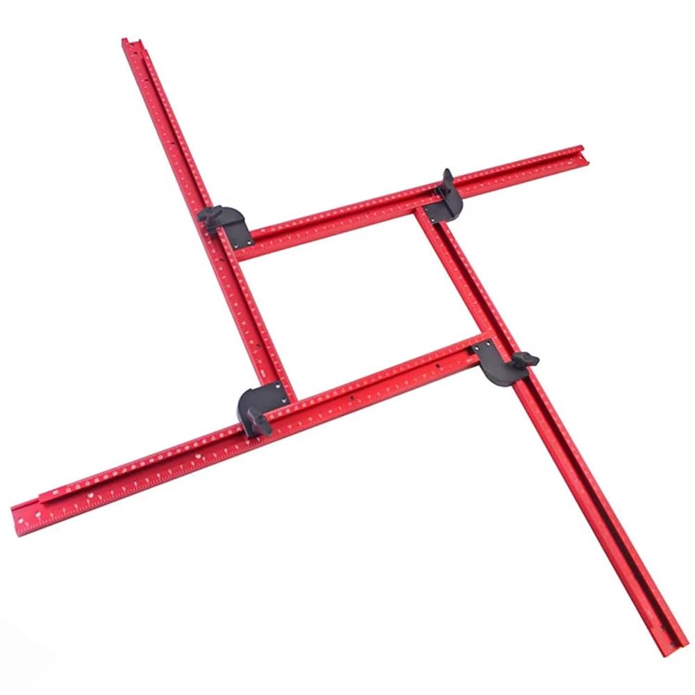 Aboiled Router Jig Frame for Woodworking,Adjustable Square Router Template Guide,Groove Router Jig 53cm/21inch,Squares