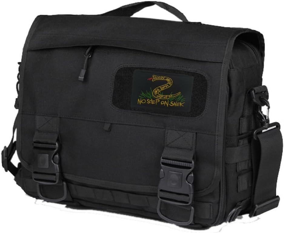 1Pcs Interesting and Personalized Embroidered Hook and Loop Armband No Step On Snek,Tactical Morale Patch, Decorative Accessories for Backpacks, Jacket and Hats (Black) image 5